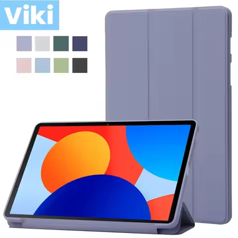 For Redmi Pad SE 8.7 inch Case Trifold PU Leaher Soft TPU Back Stand Tablet Coque For Xiaomi Redmi P