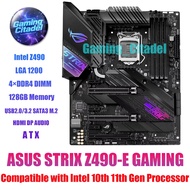 Used ASUS ROG Z490-E Gaming DDR4 ATX Motherboard Compatible with Intel 10th 11th Gen Processor Teste