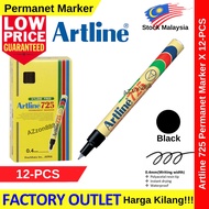 【12-PCS】Artline 725 Superfine Point Permanent Marker 0.4mm Permanent Marker #Artline #725 #0.4mm #Ma