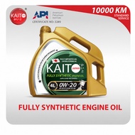 KAITO JAPAN 0W-20 PAO Fully Synthetic Engine Oil 4L | SIRIM | API SP GF-6A | Minyak Hitam Perodua To