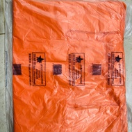 No 6 Star Plastic Tangkai 22”x24”/ singlet medium size bag /T-shirt bag/ orange or Putih warn/ plast