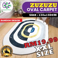 ZUZUZU OVAL CARPET CARPET OVAL/CARPET VELVET/CARPET OVAL MODERN/CARPET MODERN/CARPET VELVET 130CM X 