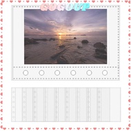 GOGOASDGRF Card Protector Sleeves, 6-Ring A7 A7 Binder Pages,  Binder Refill