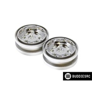 Redcat Beadlock Wheels No Rings (Chrome)(Plastic)(2pcs) RER11341