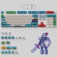 16 Bit Keycaps PBT Dye-sub MOA Profile Keycap Custom Keycaps Compatible with Cherry Gateron MX Switc