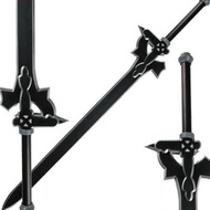 pedang kirito elucidator &amp; dark repulser sword art online cosplay