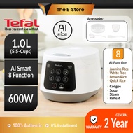 Tefal (1.0L/6 Cups) Easy Compact Fuzzy Logic AI Smart Rice Cooker | RK730165 (12h Keep Warm Food Ste