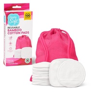 Medline Simply Soft Reusable Cotton Rounds, 14 Count, Makeup Remover Pads for All Skin Types, Sustai