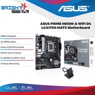 ASUS PRIME H610M-A WIFI DDR4 LGA1700 Socket MATX Motherboard