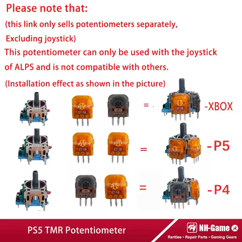 1/2pair TMR Potentiometer Joystick Axis Resistor For PS5 Controller TMR Analog Stick Micro Switch Se