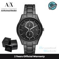 [Official Warranty] Armani Exchange AX1867 Men's Multifunction Black Stainless Steel Watch