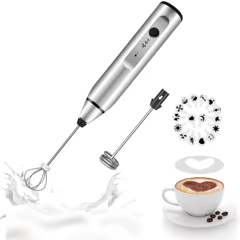 1/16PCS Manual Milk Frother Coffee Beater Rechargeable Whisk Drink Mixer Milk Foam Blender Egg Whisk