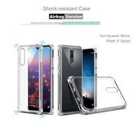 [SONGFUL] For Huawei Nova 2 3 3i 4e P20 P30 Mate 9 10 20 30 Pro Lite Clear Shockproof Slim Silicone TPU Cover Case