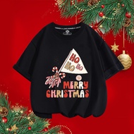 Happy Christmas 2025 Christmas pattern T-shirt with HOHO printed mens and womens T-shirts short slee