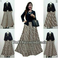 RNB KINANTHI BLACK BLEDAK JARIK PARANG ROK BLOUSE SETELAN KEBAYA KEBAYA MODERN KUTU BARU