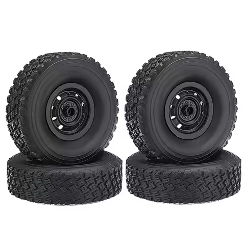 WPL C14 C24 C34 C44 C24-1 FJ40 4pcs 67mm Tire Wheel Tyre 1/16 RC Car Upgrade Parts Spare Accessories