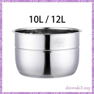 [ShiwakieaMY] Rice Cooker Stainless Steel Inner Pot Pressure Cooker Liner Easy to Clean Large