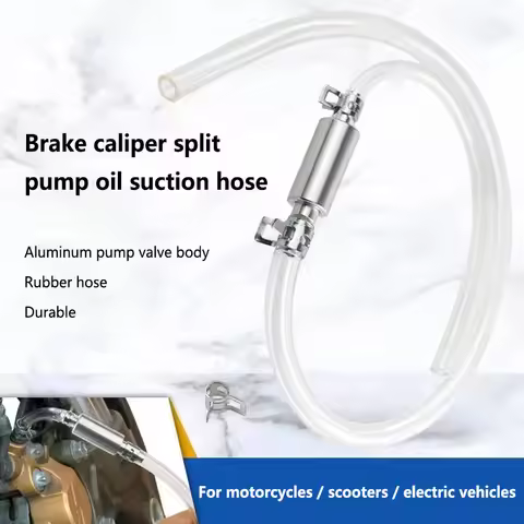 Clear Oil Extraction Pipe Rubber Brake Bleeder Kit One-Way Check Valves Quick-Connect Brake Bleeder 