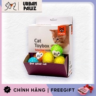 Fofos Mesh Ball Cat Toy, FOFOS Bell Elastic Glitter Mesh Ball Toy