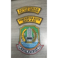 Bekasi city logo embroidery bet Bekasi city government embroidery bet/ Bekasi city logo embroidery/