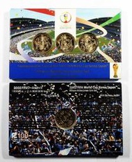 IA073 平成14年2002年《 FIFA世界盃500円X3紀念幣 》盒裝套幣