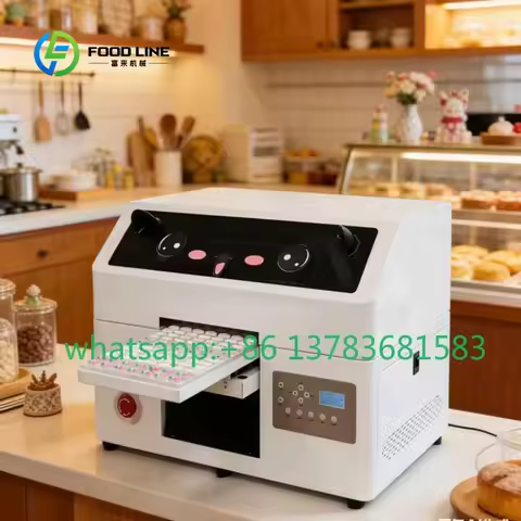 Compact Edible Food Printer, Food Grade Ink Printer For Cake Macaron Cookie Chocolate, High Efficien