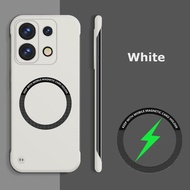 Ultra Thin Frameless Magnetic Hard PC Phone Case For POCO F7 F7 Pro F7 Ultra X7 F6 5G Magsafe Candy 