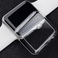 Clear Cover Case for Apple Watch 40 44MM Silicone Slim Screen Protector for iWatch Series 7 6 5 4 3 SE 38 40 41 42 44 45MM Case