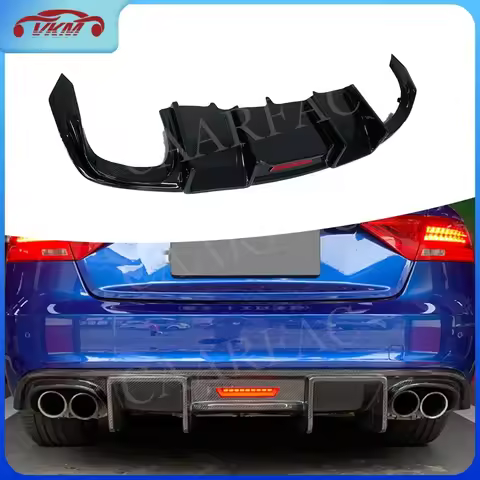 Carbon Fiber Rear Bumper Diffuser for Audi A5 Sline S5 2008-2016 not Standard Lip Diffuser Spoiler C