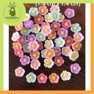 TF-003 - 10 biji 10 pieces Resin Bunga (flatback)- 1.4 cm x 1.4 cm
