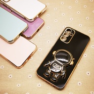 Samsung Galaxy S24 Ultra S24 Plus S24 Cute Spaceman Phone Stand I Ring Holder Soft Housing Cover Bac