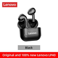 Lenovo LP40 TWS Mini Wireless Bluetooth Earphone Sports Gaming Bluetooth Earbuds Noise Cancelling Waterproof with Charging Box Mic Support Call Video IOS Android Universal