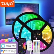 20M TUYA RGB Strip สมาร์ท WiFi LED Strip DC 24V เทปสําหรับห้อง TV BackLight PARTY Decor ไฟ LED ตกแต่
