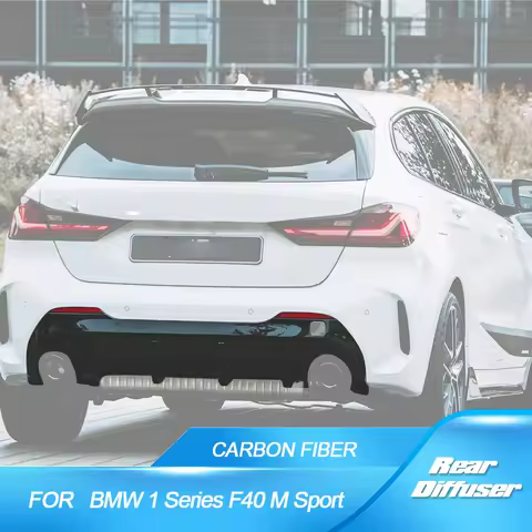Rear Bumper Diffuser Lip Protector Apron Splitters for BMW 1 Series F40 118i M135i M-Sport Hatchback
