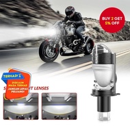 H4 Projector Lens LED Headlight Motorcycle 10000LM 55.3W Plug&Play Turbo Fan Lamp High Low Beam Wire
