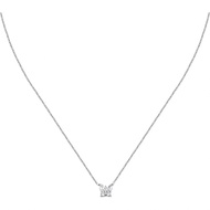 LA PETITE STORY 925 Silver Friendship Necklace CZ 45+5CM Women Jewelry LPS10ARR112