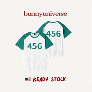 Squid Game cosplay costume figure 456 Halloween role play party costume t shirt 万圣节456鱿鱼游戏T恤