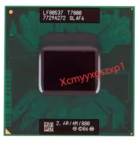 1PCS Used Intel Core 2 Duo T7800 SLAF6 2.6GHz 4MB Dual-core Mobile CPU Processor Socket P