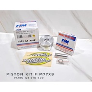 PISTON KIT SET FIM 77XB SEHER SIZE 57.3 / 57.8 /58.3 / 58.8 / 59.3 PEN 13 FOR HONDA VARIO 125 FIM - 