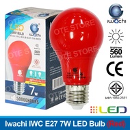 IWACHI/LUMITEC 7W E27 240V RED LED Bulb (IWC-BULB-E27-7W-RED)