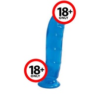 Doc Johnson - Jelly Jewels Cock Realistic Dildo with Balls 7" (Blue)