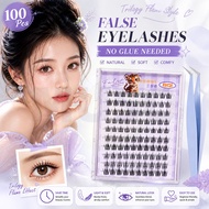 Glue Free False Eyelashes Reusable Cluster Lashes No Need Glue Soft Natural Look Lash Extension