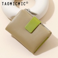 Taomicmic New Style Fashion Korean Wallet Ladies PU Short Card Holder Student Simple Coin Purse