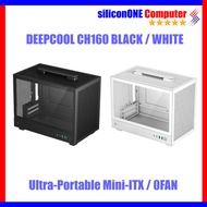 Deepcool CH160 Ultra-Portable Mini-ITX Case Black / White