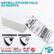 A6 Thermal Sticker 100*150 Fold 500/2000PC Label Paper Sticker Barcode Fold Thermal Label Sticker Courier Shipping Label