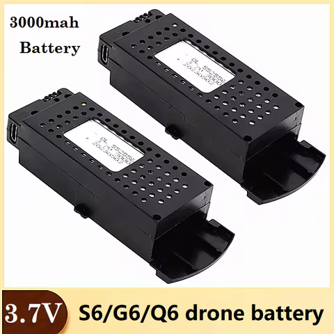 Q6 Drones Battery 3.7V 3000mAh for G6 S6 8K RC Quadcopter Spare Parts For G6 Pro Rechargeable Lipo B