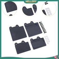 [HellerySG] 2Pcs Simulation S Mudguard Soft Rubber  1:8 Scale DIY Accs Mudflaps for RC Hobby Car for