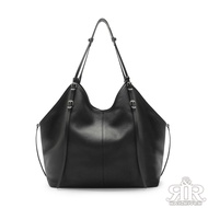 2R Soft Cotton Cowhide Arc Drape Tote Arc Bag Nova Black