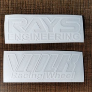 2pcs RAYS /VOLK SPORT RIM STICKERS