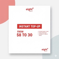 Eight Telecom Main Balance Top-Up – Instant Recharge from $8 to $30 for Flexible Mobile Credit